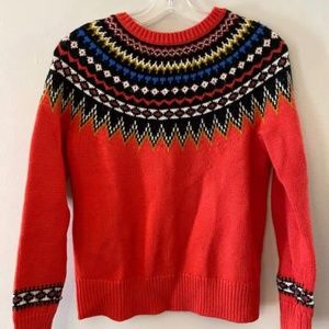 J Crew women’s Fair isle sweater XS